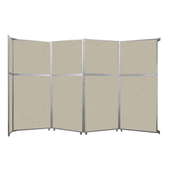 Versare Operable Wall Folding Room Divider 15'7" x 10'3/4" Sand Fabric 1070418-1 - main